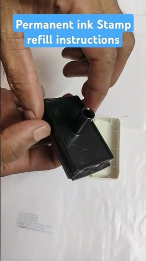 Permanent ink Stamp refill instructions #trodat #inkrefill #permanentinkstamp