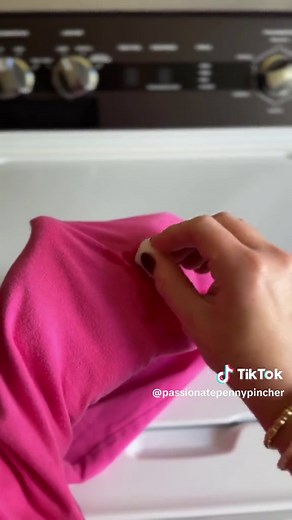 Best way to get blood stains out of clothes! You need to do this before you try a regular old laundry spray or think it’s a lost cause. Grab your hydrogen peroxide and soak a cotton ball or rag. Scrub the stain, turn inside out, and repeat. Scrub until you can’t see the stain anymore - a couple minutes tops. Wash as normal and you’re good to go! Note - this method is most effective before the clothing has been washed and the stain sets. But, the stain in the video had been sitting there for almo