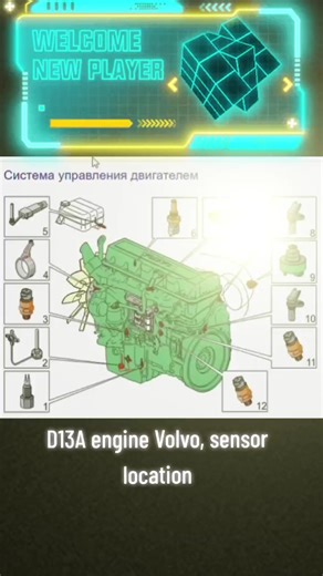 D13A Двигатель: Расположение Датчиков на Вольво