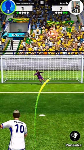 wait for end 👀 #shorts #footballstrike #soccer