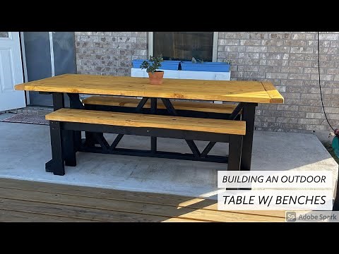 DIY Outdoor Patio Table Made With Only 2x4s