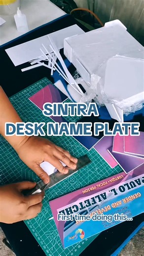 Personalized Sintra Board Desk Name Plate - Handcrafted and Unique