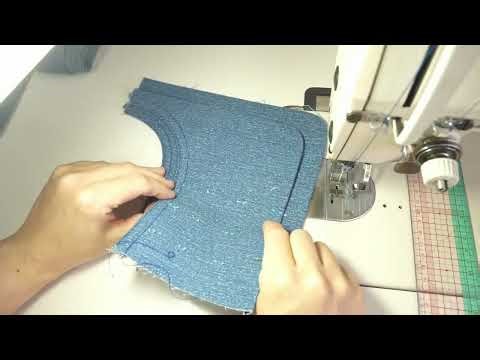 [Dressmaking School] Home Dressmaking 666 Double Pocket Wide Pants Back Pocket Opening Double Poc...