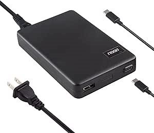 60W USB C Fast Charger, 2-Port USB (60W Max) PD Laptop Adapter with USB-C to USBC Cable for iPhone 17 16 15 iPad Pro Tablets Lenovo MacBook Pro/Air Dell Samsung Asus and More, Black