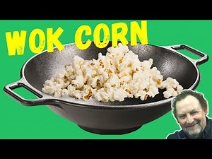 Lodge Wok Popcorn - The Best Way To Cook It!