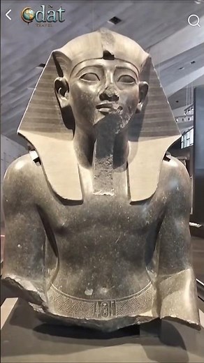 Statue of Ancient Egyptian pharaoh Amenhotep #sculpture #statue #ancient #Pharoah #Amenhotep #egypt