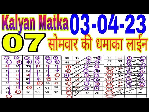 03-04-2023 Kalyan Matka | Kalyan Open | Kalyan Chart | Kalyan Result | Kalyan Final | Kalyan Satta