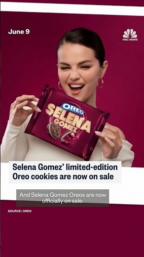 Selena Gomez limited-edition Oreo cookies are now on sale