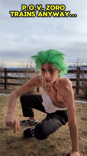 POV Zoro Trains Anyway... #Zoro #training #skit #onepiece #shorts #comedy #roronoazoro #anime #manga