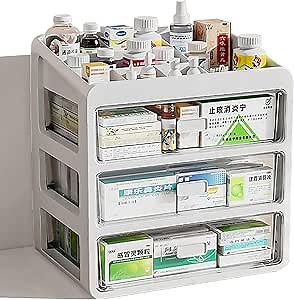 Amazon.com: Tiny Drawer - Type Plastic Storage Box Organizer,Small Items - Multifunctional Storage Container,Family Small Medicine Box Organizer,Cosmetics,Office Items,Stationery,Easy Access (Skinnier Size) : Beauty & Personal Care