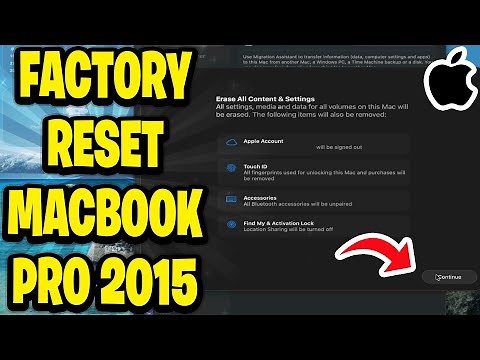 How To Factory Reset Macbook Pro 2015