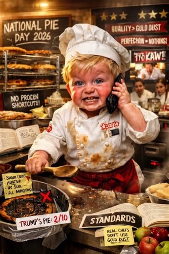 Baby Trump Calls Baby Gordon 😂🥧 | National Pie Day Parody | #pieday