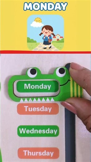Learn Days of the Week | Days of the Week Song #cocomelon #toddlerlearning #shorts