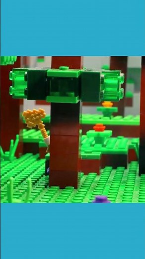 Survive 100 Days In Minecraft #2 // Realistic Minecraft Build in LEGO // #shorts #lego #minecraft