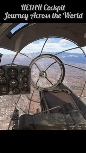 He111H Cockpit Journey | Mount Lemmon, Arizona (Daylight over the Desert Mountains)
