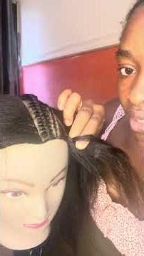 How to make weaving as a begginer #weaving #hairtutorial #hair #braids weave like a professional