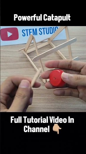 DIY Catapult | School Project STEM Science #catapult #schoolproject #scienceproject #howtomake #diy