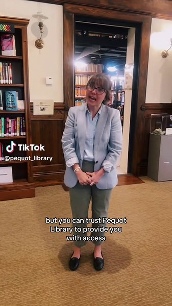 People! You really can’t trust some of them. However, you CAN trust Pequot Library to provide you with access to books, resources and programming for free. We’ve got your back! (Credit to New Berlin Public Library for the idea!) #fyp #librarytok #pequotlibrary #librariansoftiktok #library