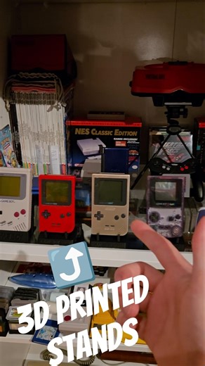 3D printed console stands! Which do you prefer? #retrogaming #retrogaming