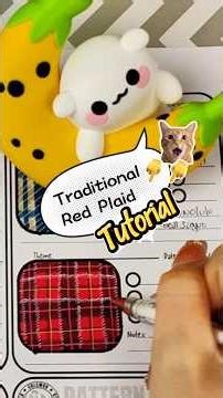 Red Traditional Scottish Plaid Tutorial. ❤️