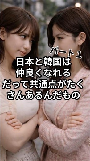【AIジョーク リメイク】 日本と韓国は仲良くなれるだって共通点がたくさんあるんだものパート１ #ジョーク #AIジョーク #おもしろ #おもしろ動画