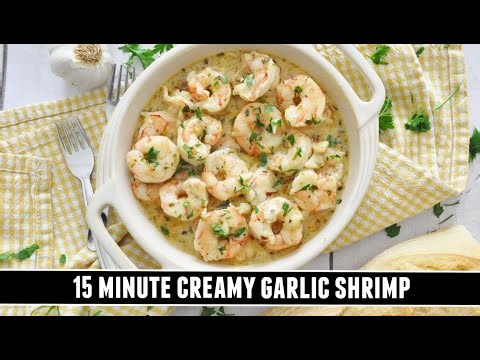 Irresistible CREAMY Garlic Shrimp | 15 Minute One-Pan Recipe