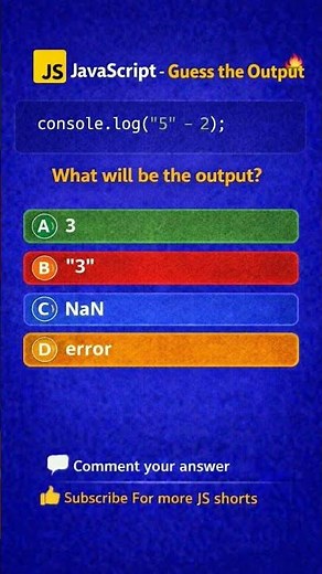 JavaScript Trick 🤯 | Guess the Output in 4 Seconds 🔥