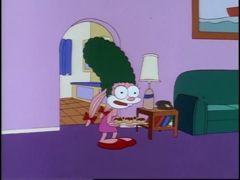 Babsy Bunny imitando a otros personajes (Tiny Toons)