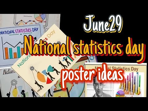 JUNE 29 National statistics day/poster making ideas