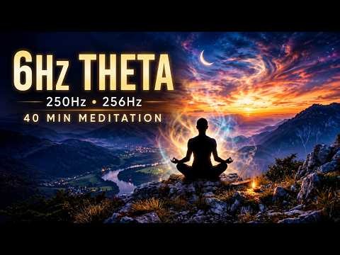 6Hz Theta Binaural Beats 🎧 | 40 Minute Deep Meditation Music for Relaxation & Inner Peace