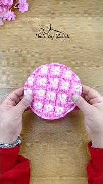 🌸 Sew This Beautiful Floral Coaster in Minutes #handmade #diy #sewing #easysewing #sewingtutorial