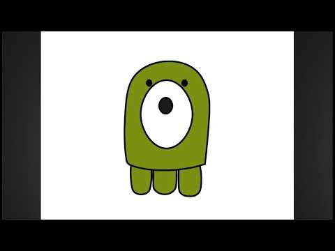 How to Draw Green Alien | POCOYO #pocoyo #greenalien #alien #green #howtodraw