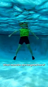 If you know the muscles you are working, you will exercise more efficiently to feel them. This leads to better fitness results. Knowledge is power! 🔥 💪 #waterworkouts #waterworkout #poolfitness | PoolFit