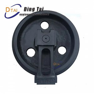 [Hot Item] Cat Excavator Welded Type Track Idlers Adjuster Assembly Front Wheel Ec210LC-7 Idler