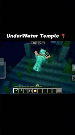 finally found the Minecraft Underwater Temple! 🤯🌊