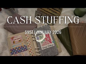 Cash Envelope Stuffing $957! | January 2026