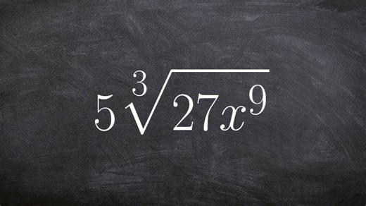 Simplifying the cube root of an expression with variables