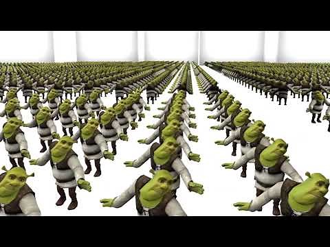 An army of Shrek dancing to Shrekophone [HD]