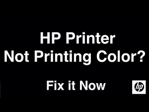 HP Printer Not Printing Color - Fix it Now