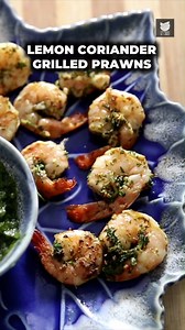 Discover the secret to the perfect grilled prawn with this mouthwatering recipe. Watch the full recipe on our Get Curried YT Channel. Host: Tarika Singh Ingredients:- 1 bunch of coriander and its stems 3-4 cloves of garlic pinch of freshly grated ginger pinch of sea salt pepper to taste 1 tsp dried parsley leaves (If you're using fresh parsley, add 2 tsp) 1 tbsp olive oil Copyrights: REPL #getcurried #prawns #grilledprawns #lemongarlicprawns #prawnsrecipe #seafood #seafoodlovers | Get Curried