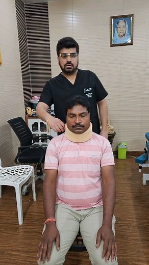 Gautam Batra on Instagram: "Cervical radiculopathy,radiating pain from neck to arm,decompression of neck and nerve stretch helps relieve nerve pain. Eyewear partner-birch posh"