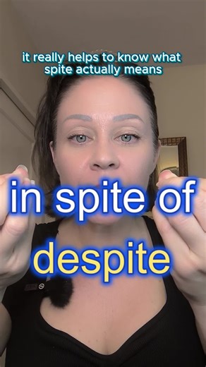 289K views · 6.7K reactions | In Spite Of & Despite ✨ Bet you won't forget it again 헖헟헔헦헦험헦 헢헣험헡 Americas 3pm PST 5pm PST Europe/Russia/Middle east - evening classes open Schedule a call to join a group class ➡️ https://vist.ly/4h8bx #learnenglish #englishclasses #improveenglish #englishlearning #studyenglish #nativeenglish #speakenglish #englishteachers | English Evolution | Facebook