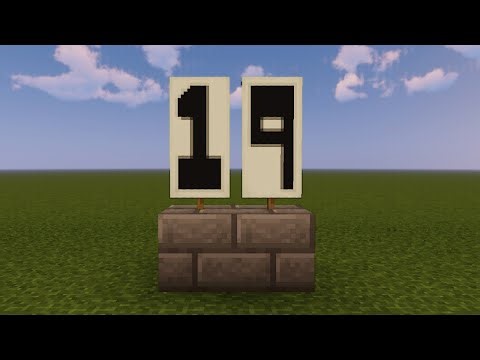 How To Make The Number 19 Banner In Minecraft | (Easy Tutorial)