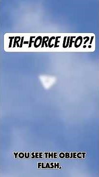 Triangle UFO Flashes and Zips Away Faster Than Light! #ufo #uap