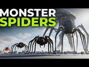 Monster Spider Size Comparison 3D (2026)🕷️ | SpiderThing vs Alien Spider vs Titanus Scylla