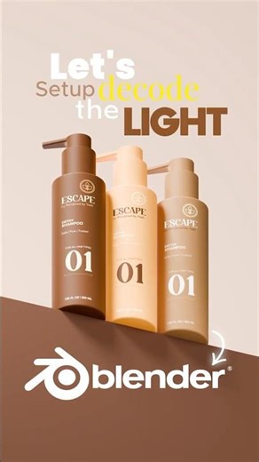 Quick & Easy Light Setup | Blender | #blender #3d #light #setup #productvisualization