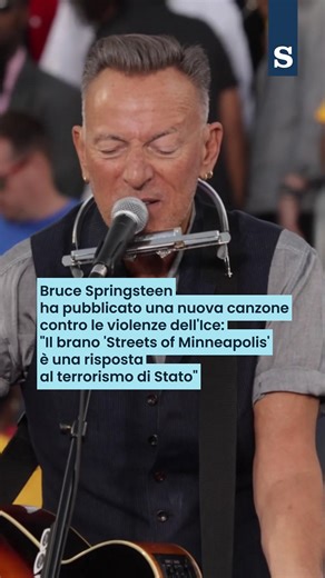 Bruce Springsteen ha pubblicato una canzone nuova, scritta e registrata in pochi giorni, reagendo agli eventi di Minneapolis legati alle recenti uccisioni nelle proteste che scuotono la città americana. Il brano, intitolato Streets of Minneapolis, è stato reso disponibile direttamente dall’autore con una dichiarazione sui social. Nel messaggio, Springsteen ha scritto di aver composto il pezzo come risposta al «terrorismo di Stato visitato sulla città di Minneapolis». La dedica è stata rivolta «a