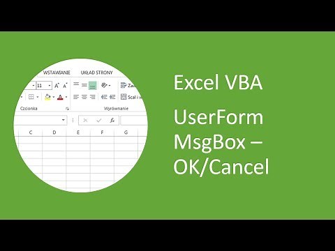 Excel UserForm MsgBox #5 - OK/Cancel Message Box (VBA)