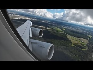 Jumbo Jet Takeoff! Lufthansa 747-8 Upper Deck View | FRA to ORD