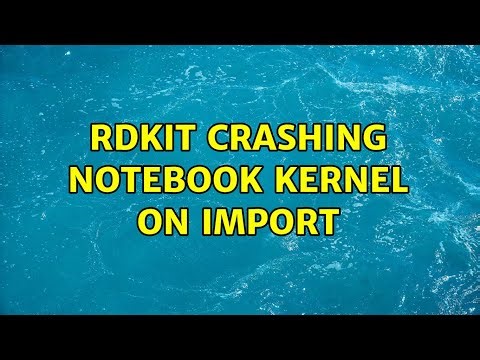 RDKit crashing Notebook Kernel on import